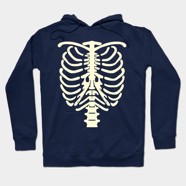 Skeleton Chest Hoodie by Lamink